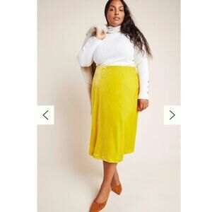 Maeve by Anthropologie Kelly Velvet Midi Skirt Size: 2x
